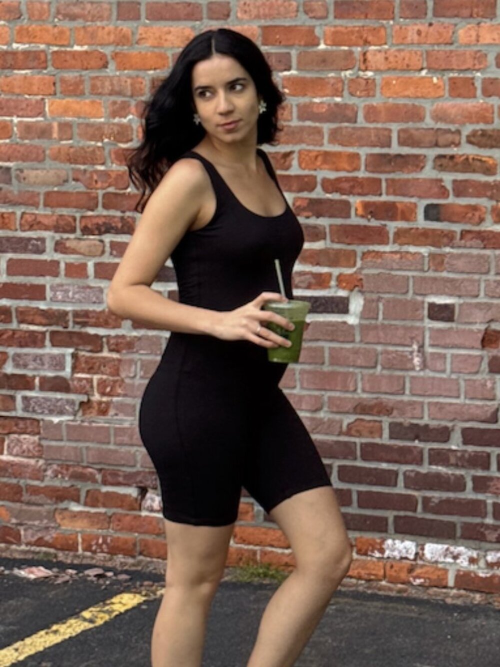 The Cindy Maternity Romper -  BUMPSUIT